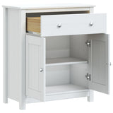 Bathroom Cabinet BERG White 69.5x34x80 cm Solid Wood Pine 358542