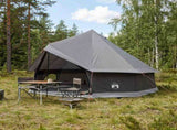 Tipi Tent Brown Grey 400 x 400 x 250 cm Polyester and Steel 42029029