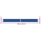 Retractable Side Awning Blue 117x1200 cm 318058