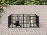Outdoor Dog Kennel Steel 3.75 m 3124598