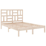 Bed Frame without Mattress Solid Wood 150x200 cm King Size 3105955