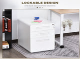 Lockable File Cabinet with 3 Drawers, Vertical Office Drawer for A4, Letter, Legal Size, Anti-tilt T3398P344851