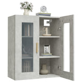 Hanging Wall Cabinet Concrete Grey 69.5x34x90 cm 812280