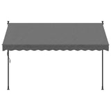 Retractable Awning Anthracite 300x150 cm Fabric and Steel 368740