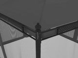 Gazebo with Mesh Walls Anthracite 2.93x2.93 m Steel 368435
