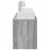 Bathroom Cabinet Set 3 pcs Grey Sonoma 49.5 x 41 x 62.5 cm 3405653