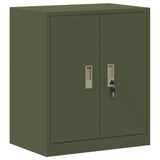 Storage Cabinet 2 pcs Olive Green 60 x 40 x 160 cm Steel 3438751