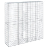 Gabion Basket with Cover 200x50x200 cm Galvanised Iron 3295167