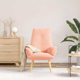 Armchair Pink 69 x 74 x 93 cm Sherpa Fabric 42001846