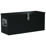 Aluminium Box 80x30x35 cm Black 146442
