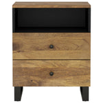 Bedside Cabinet 50x33x62 cm Solid Wood Mango&Engineered Wood 350667