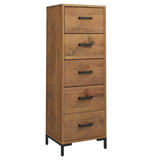 Chest of Drawers 42x35x110 cm Solid Pinewood 349927