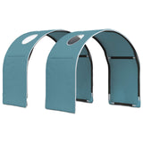 Bed with Tunnel 4 pcs White and Light Blue Engineered Wood 3423498