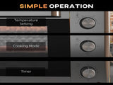 30L 60-230&degC Mini Electric Oven, with Accessories - Silver Tone T3398P344472