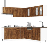 11 Piece Kitchen Cabinet Set "Kalmar" Smoked Oak Engineered Wood 3314916