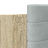 Bed Frame with Headboard Sonoma Oak 90x200 cm Engineered Wood 3209942