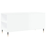 ZNTS Coffee Table High Gloss White 102x44.5x50 cm Engineered Wood 830990