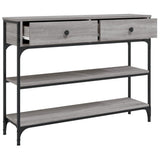 Console Table Grey Sonoma 100x25x75 cm Engineered Wood 834183