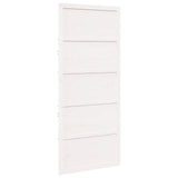 Barn Door White 100 x 2.5 x 208 cm Solid Pine Wood 42047136