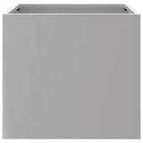 Planters 2 pcs Silver 32x30x29 cm Galvanised Steel 841546