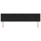 Headboard with Headboard Black 200 cm Faux Leather 42007198