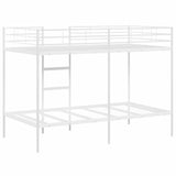 Bunk Bed without Mattress White 107x203 cm Steel 42000332