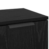 Sideboard with Drawer 3 pcs Black oak Engineered Wood 3416163
