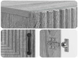 Shoe Cabinet HAARLEM 59.5 x 39.5 x 89.5 cm Engineered Wood 896871