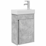 Bathroom Vanity Unit with Tap Concrete Grey 40.5 x 22.5 x 62 cm 889524