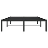 Metal Bed Frame without Mattress Black 120x200cm 373653