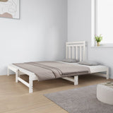 Pull-out Day Bed without Mattress White 2x cm 3124758