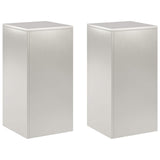 Plant Stand 2 pcs Silver 30 x 30 x 60 cm Steel 8012483