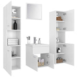 Bathroom Furniture Set White Engineered Wood 3071486
