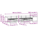 Outdoor Sofa Set 8 pcs Natural 3383657