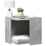 ZNTS Cat Litter Box Enclosure Concrete Grey 53x53x51 cm Engineered Wood 857754