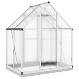 Greenhouse with Base Frame Silver 169x114x202 cm Aluminium 4005825