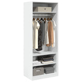 Wardrobe White 80x50x200 cm Engineered Wood 3307693