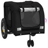 Pet Bike Trailer Black Oxford Fabric and Iron 93891