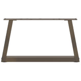 Coffee Table Legs V-Shape 2 pcs Natural Steel 50x cm Steel 4012531
