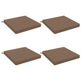 4-Piece Seat Cushions SOEST 4 pcs 100% Polyester Taupe 945054