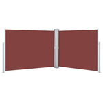 Retractable Side Awning Brown 140x1000 cm 48487