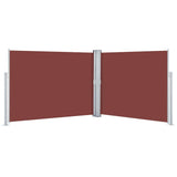 Retractable Side Awning Brown 140x1000 cm 48487