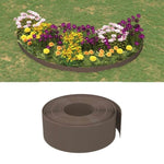 Garden Edgings 4 pcs Brown 10 m 20 cm Polyethylene 3155462