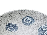 Countertop Basin Grey and Blue Oval 47x33x13 cm Ceramic 155067