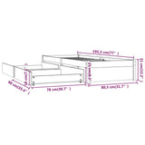 Bed Frame without Mattress with Drawers Small Single 3103453