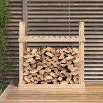 ZNTS Firewood Rack 110x35x108.5 cm Solid Wood Pine 823857