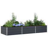 Planter Anthracite 290 x 100 x 45 cm Galvanised Steel 42018221