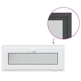 Basement Window RISOR 100x40 cm Tilt 3 Glazing Anthracite 4108466