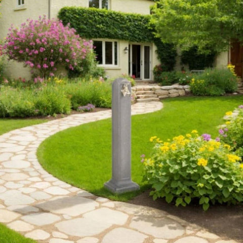 Garden Tanker with Faucet Light Grey Stone Look 316183