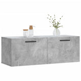 Wall Cabinet Concrete Grey 100x36.5x35 cm Engineered Wood 830160